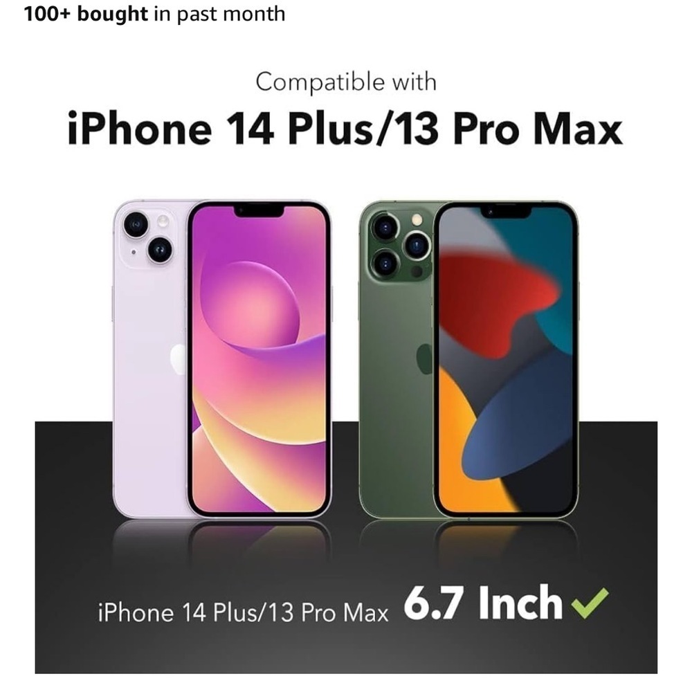 Zagg invisible shield glass screen protector for iPhone 14 Plus and 13 Pro Max - Picture 2 of 5